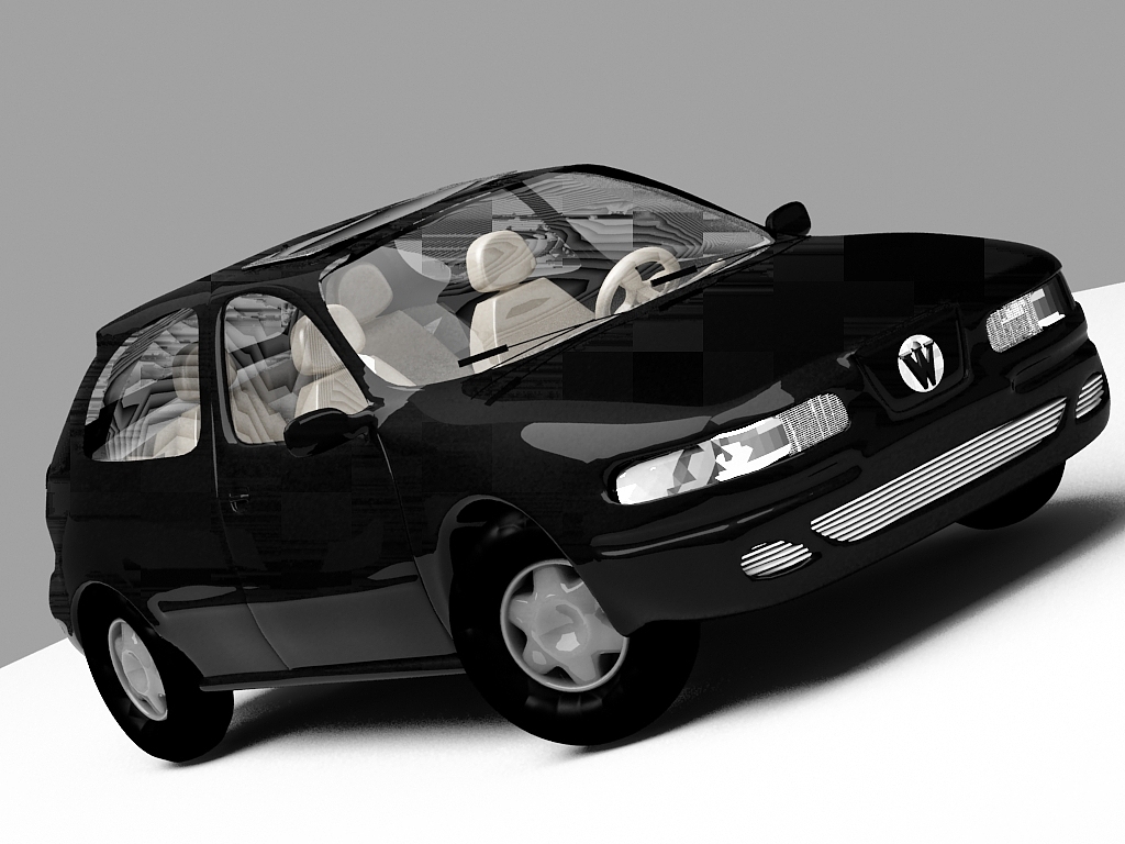 自学三维-汽车建模渲染