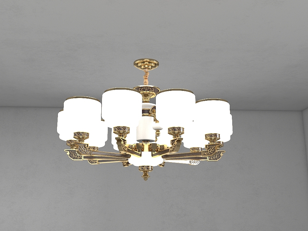 三维建模渲染-欧式吊灯