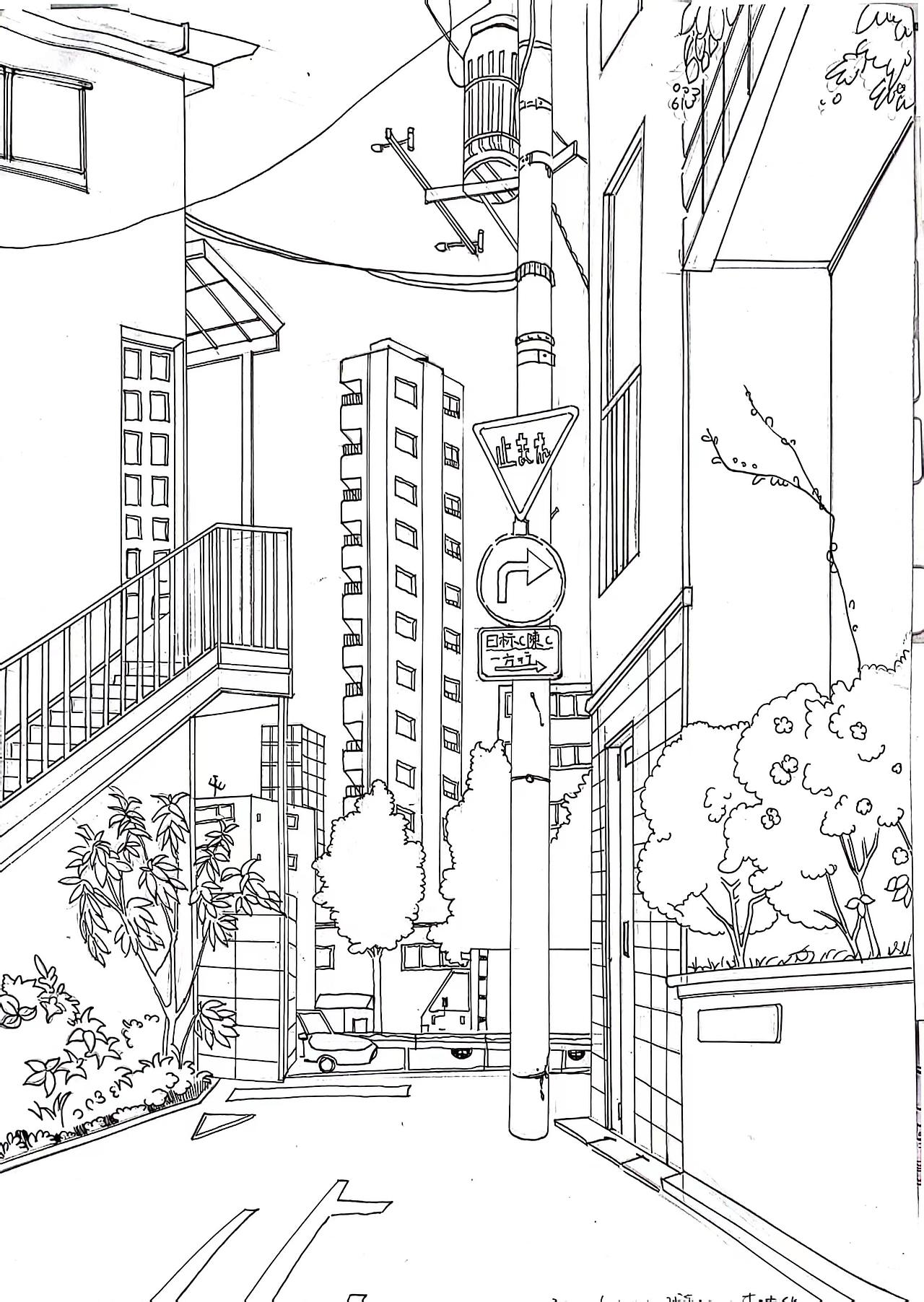 美术场景设计临摹