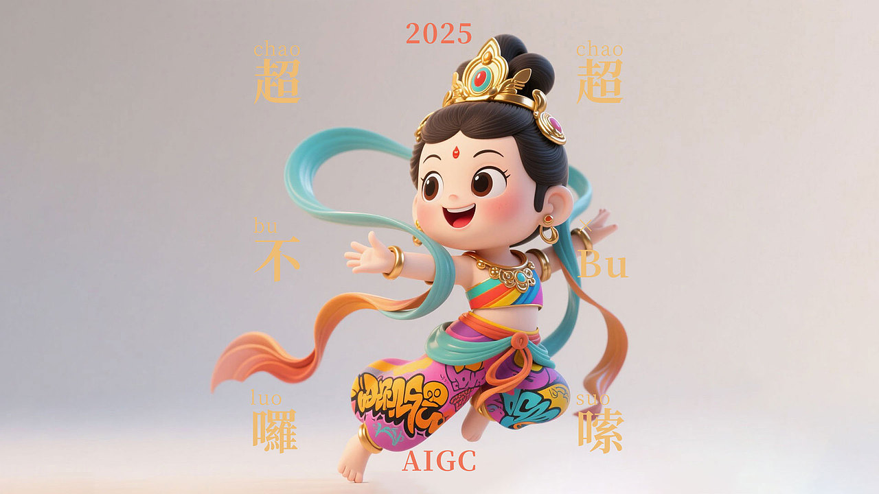 AIGC敦煌飞天TELLME DANCE