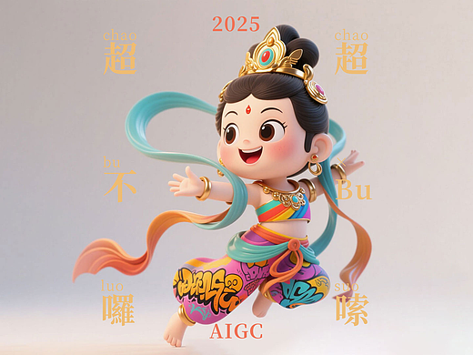 AIGC敦煌飞天TELLME DANCE