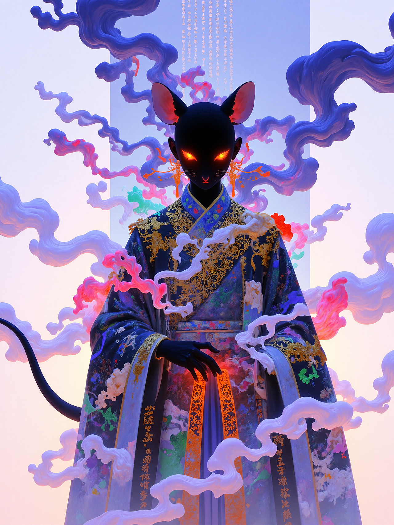 奇幻中式风生肖角色-子鼠