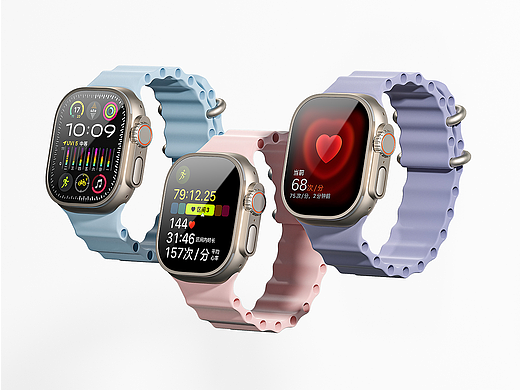 Apple Watch建模渲染练习（个人主页-ZNzEwNTEyNDA=） - 产品 - 站酷设计师17等风来原创素材 - 站酷ZCOOL