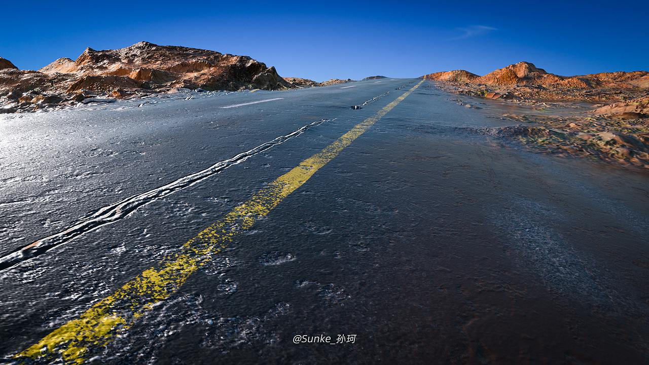 超写实山体地形材质设计