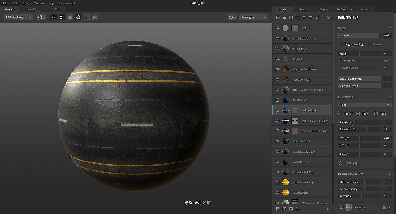 超写实山体地形材质设计