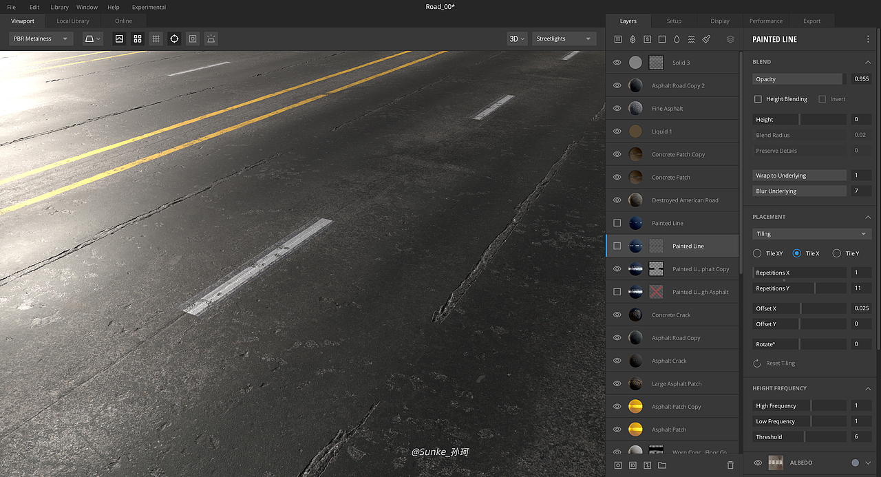 超写实山体地形材质设计