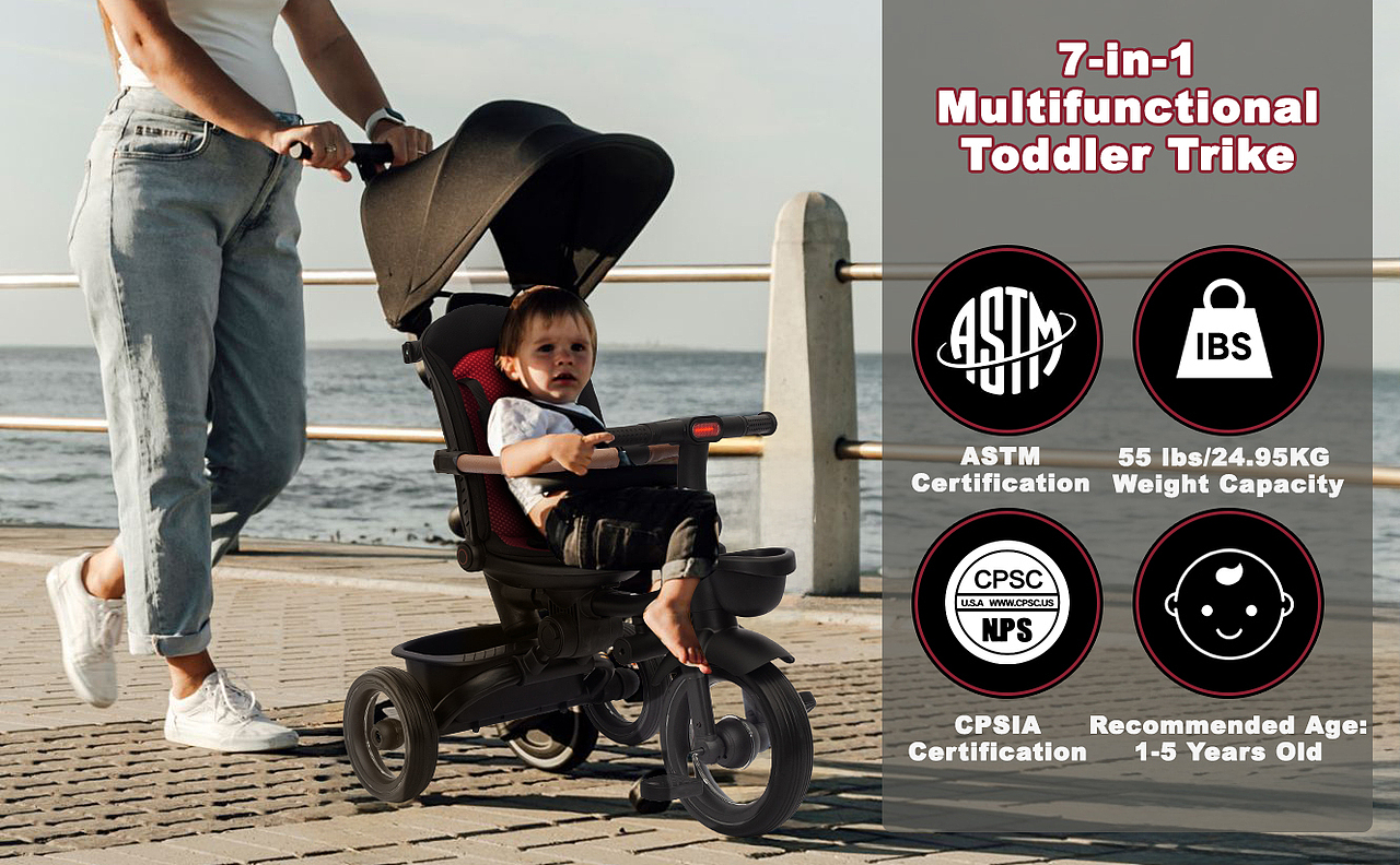 亚马逊主图A+ 儿童三轮车