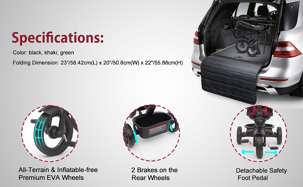 亚马逊主图A+ 儿童三轮车