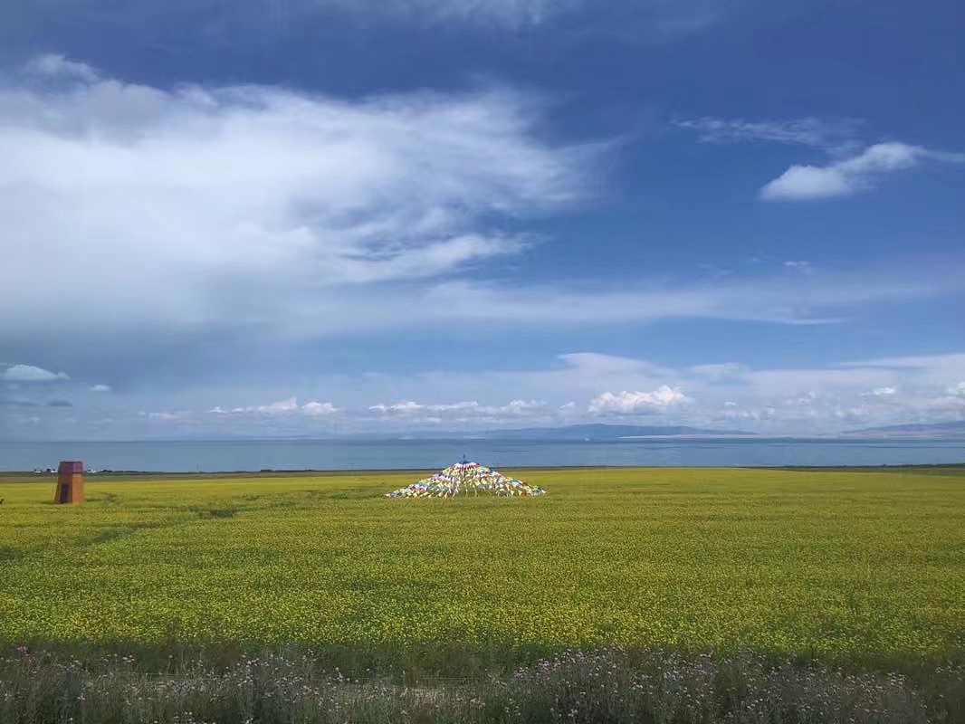 青海湖-蓝天白云绿草如茵（图ZMzkyMDIzNTc2） - 风光摄影 - 站酷设计师影子老师原创素材 - 站酷ZCOOL