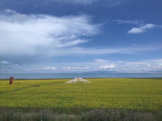 青海湖-蓝天白云绿草如茵（个人主页-ZNzIwNjkxMjg=） - 风光摄影 - 站酷设计师影子老师原创素材 - 站酷ZCOOL