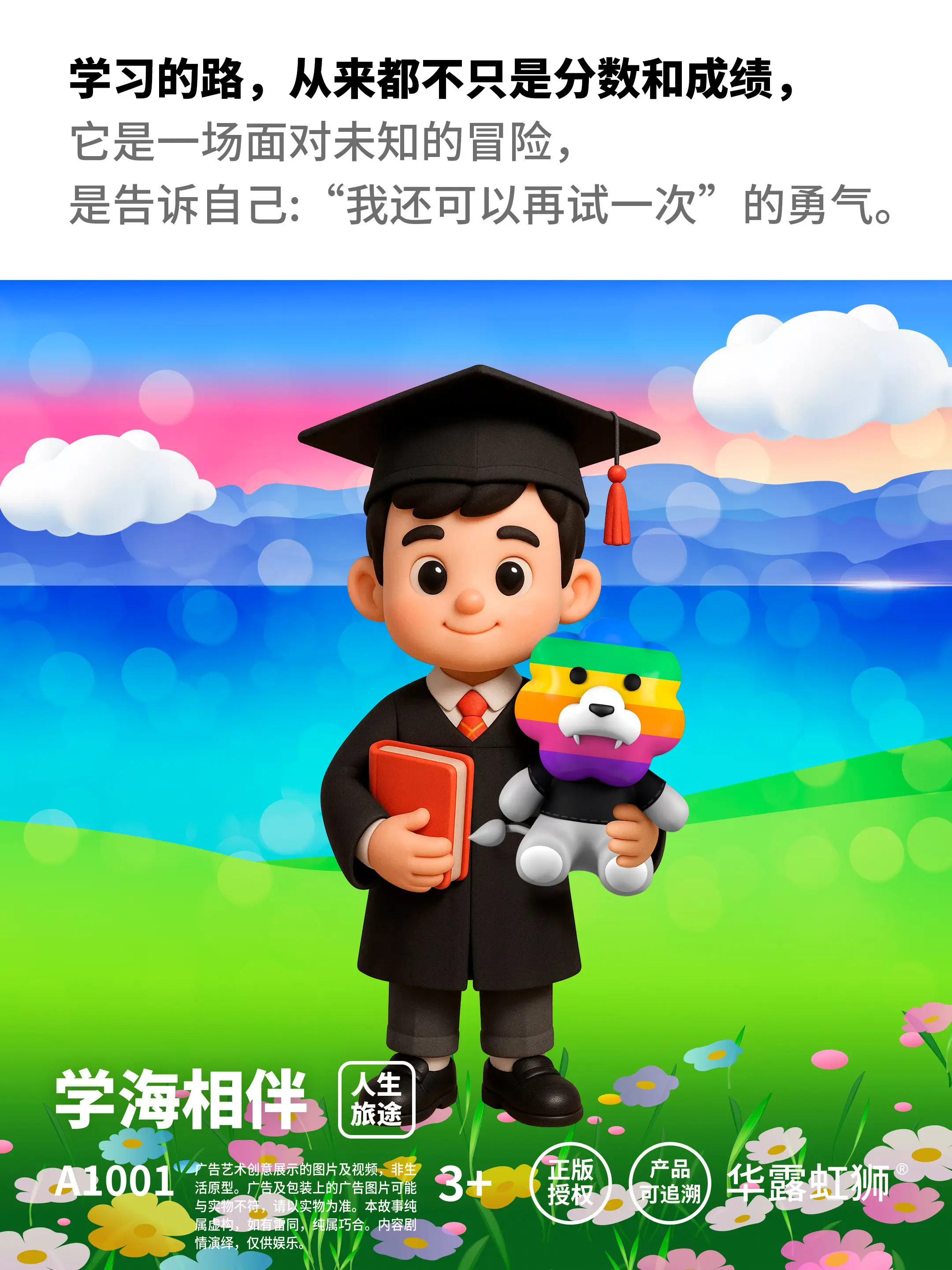 「彩虹狮花湾」毛绒玩具