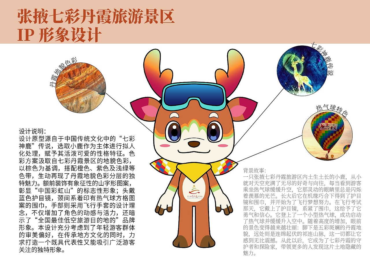 七彩丹霞ip形象设计