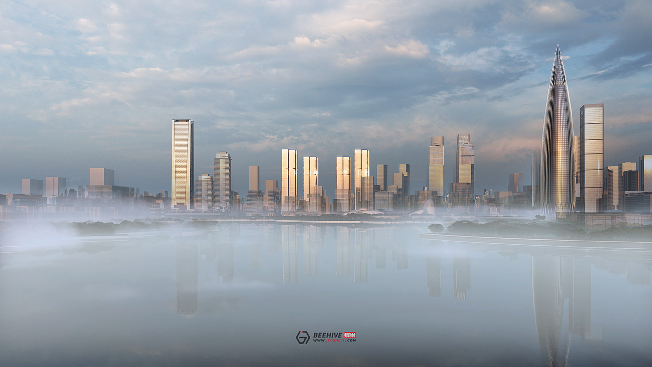 深圳后海“T107-0107”地块招标竞赛方案动画（图ZMzkyMDU2MzIw） - 动画/影视 - 站酷设计师BEEHIVE_唐原创素材 - 站酷ZCOOL