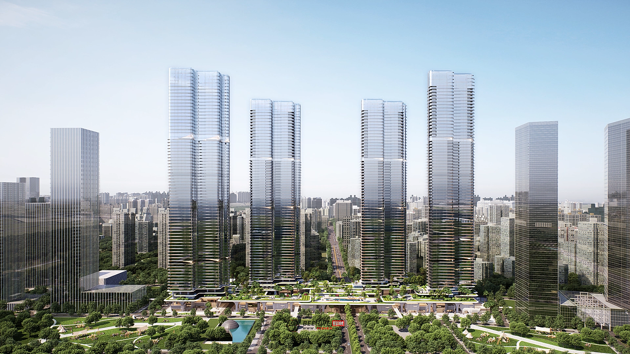 深圳后海“T107-0107”地块招标竞赛方案动画（图ZMzkyMDU2MzI0） - 动画/影视 - 站酷设计师BEEHIVE_唐原创素材 - 站酷ZCOOL