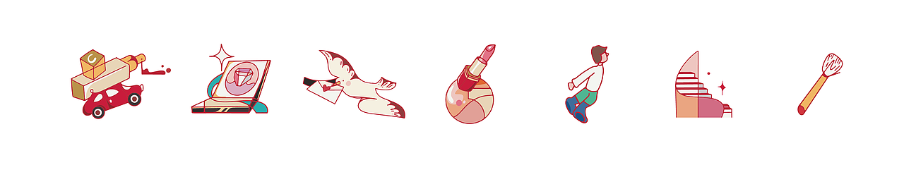 商业插画项目｜携手卡姿兰，以爱为引，寄情于风。（图ZMzkyMDc1MDgw） - 商业插画 - 站酷设计师曲艺_YiQu原创素材 - 站酷ZCOOL