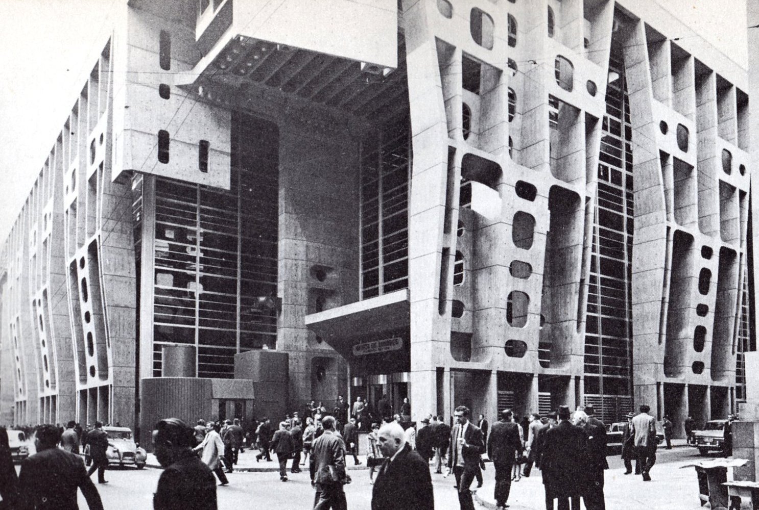 伦敦银行 Banco de Londres y Sudamérica / Clorindo Testa 布宜诺斯艾利斯, 1966