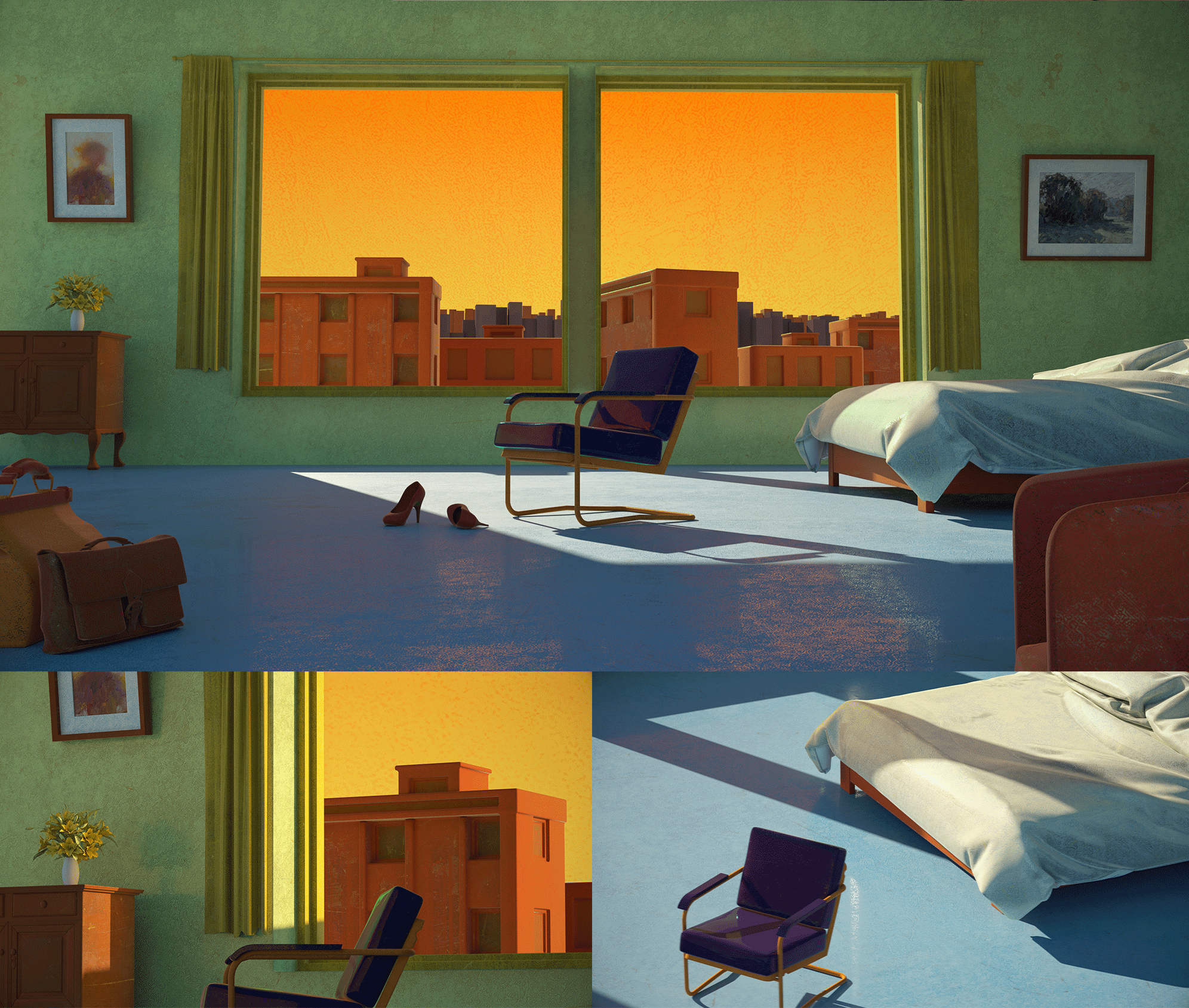 室内场景风格化探索