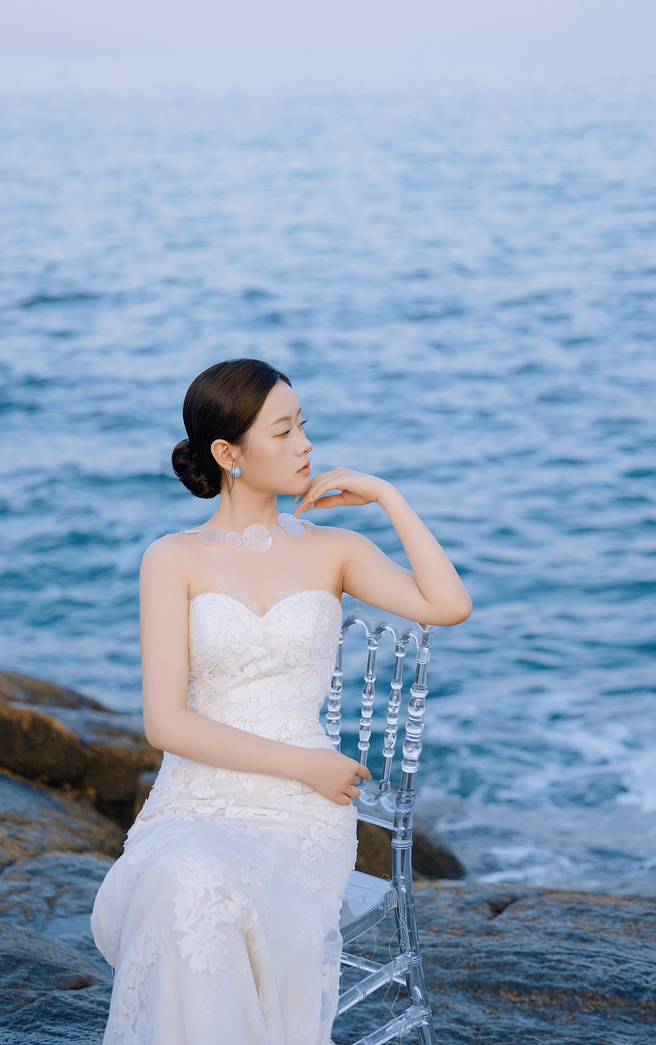 「 最后一缕霞光落下时,我们属于彼此 」海边婚纱照