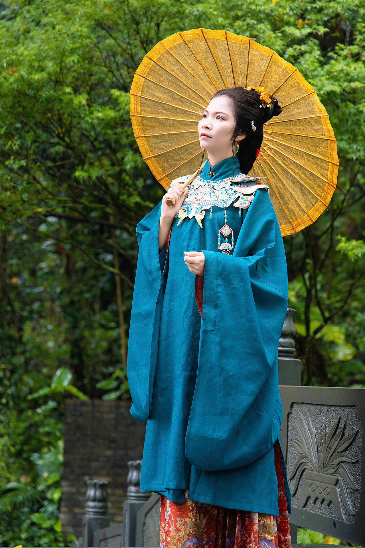 烟雨江南|深圳园博园汉服雨中大片🌧️