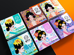 唐代花纹为灵感——贵妃饼包装