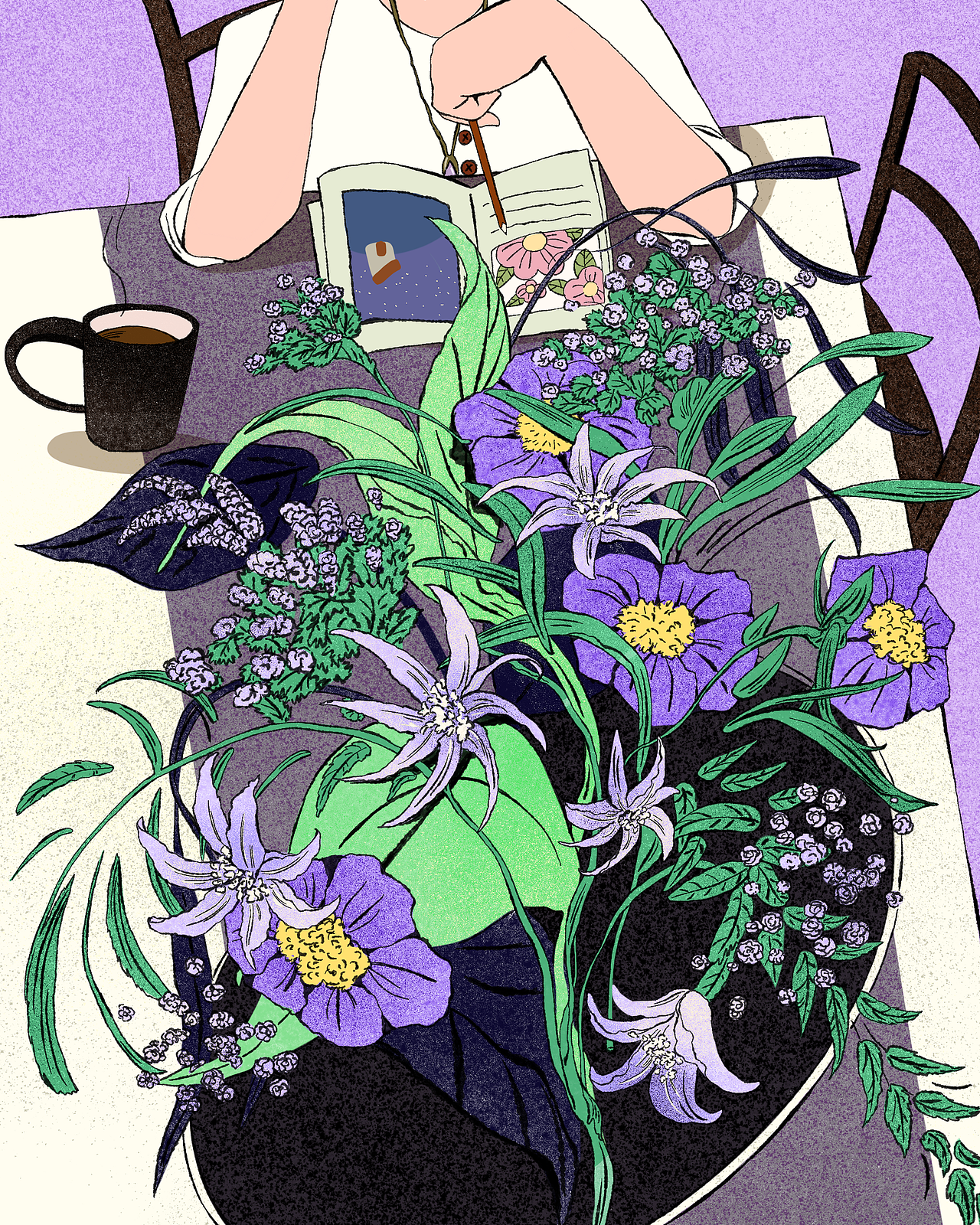 复古插画系列2025—3_小土子Tuu-站酷ZCOOL