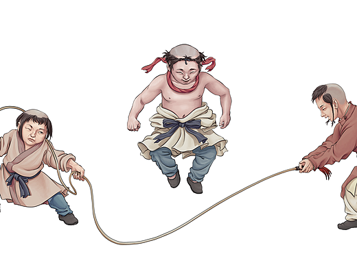 绘画杂记——东胡族系之契丹男童