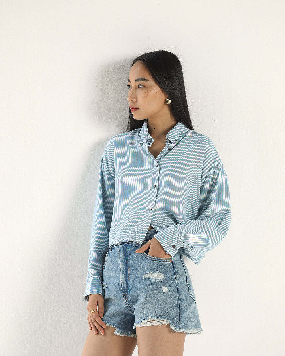 外模拍摄|夏天清新条纹衬衫 ✖️ ZHIMEI PHOTO