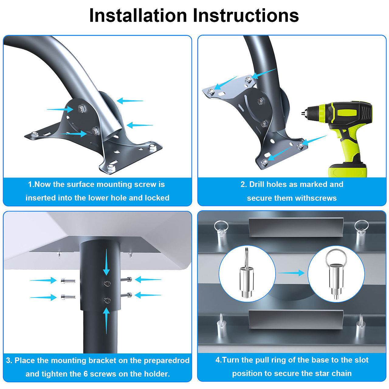 亚马逊弯曲屋顶支架