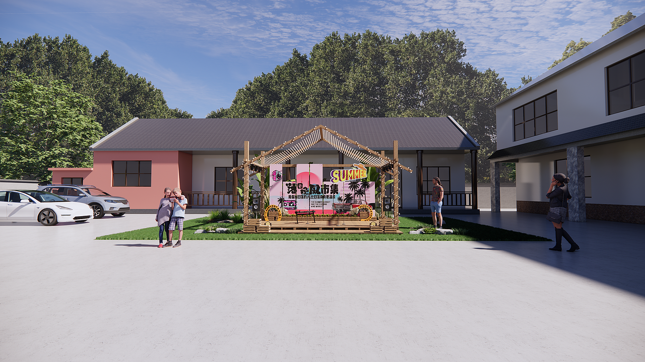 乡村旅游网红打卡墙（图ZMzkyMTA2OTAw） - 其他空间 - 站酷设计师是阿鹏啊原创素材 - 站酷ZCOOL