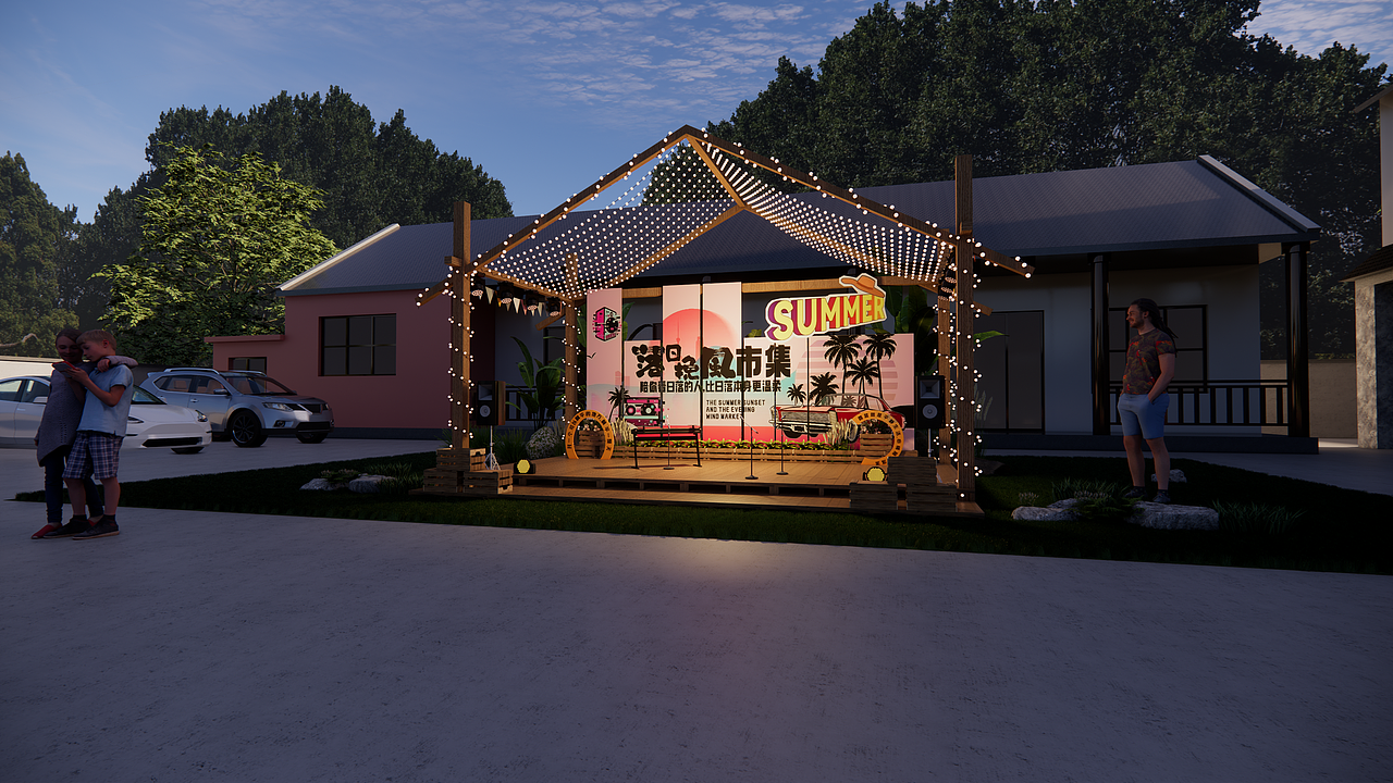 乡村旅游网红打卡墙（图ZMzkyMTA2OTA4） - 其他空间 - 站酷设计师是阿鹏啊原创素材 - 站酷ZCOOL