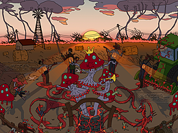 2.5d插画🎨麦田怪事💀