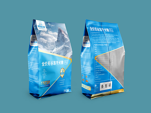 狗粮宠物食品袋装包装设计