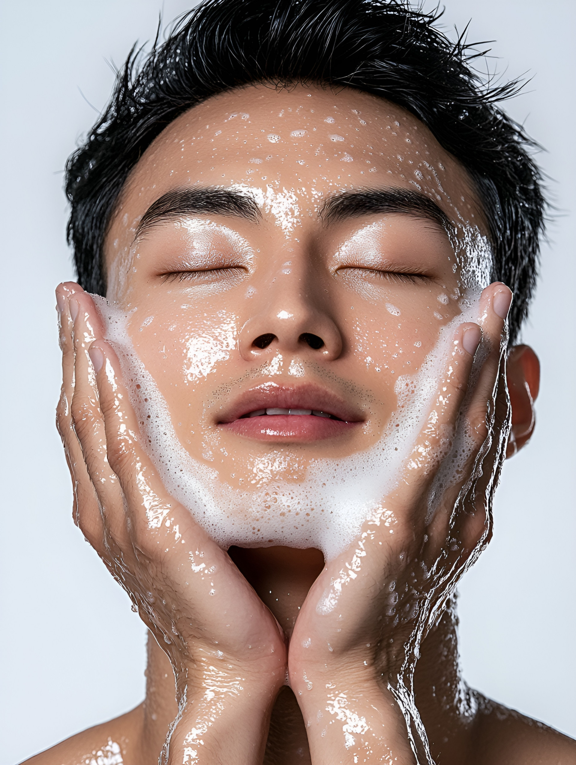 男士洗面奶有哪些适合夏季控油使用，洗完脸上清爽干净不油腻！（图ZMTUxMjUzMDA=） - 资讯 - 站酷设计师擎天创界原创素材 - 站酷ZCOOL