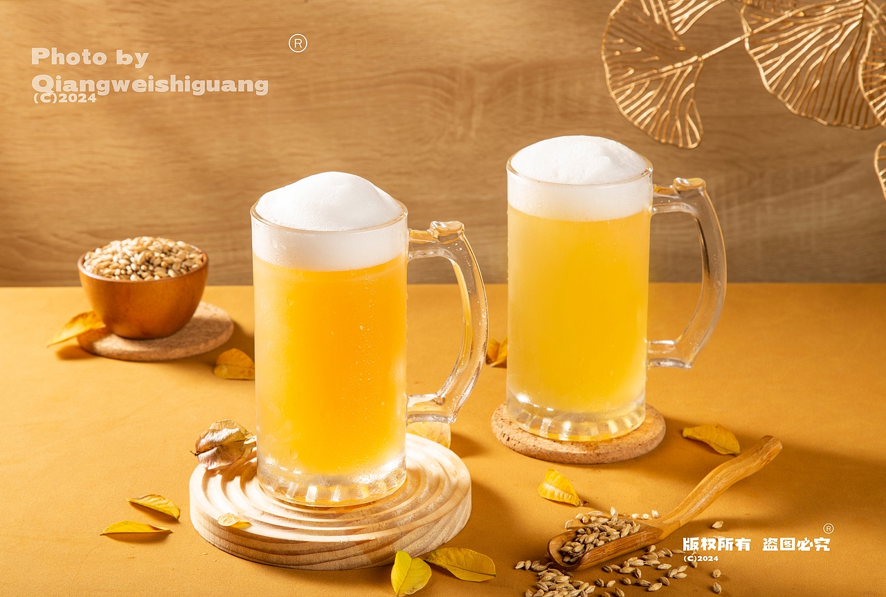 福鹿家小麦啤酒拍摄（图ZMzkyMTQwMDA4） - 美食摄影 - 站酷设计师蔷薇食光原创素材 - 站酷ZCOOL