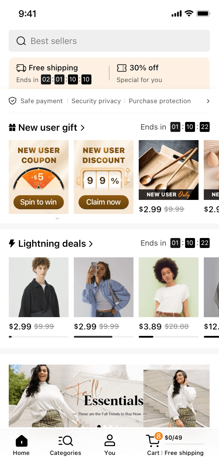 Motion Graphic Homepage Pop-ups |