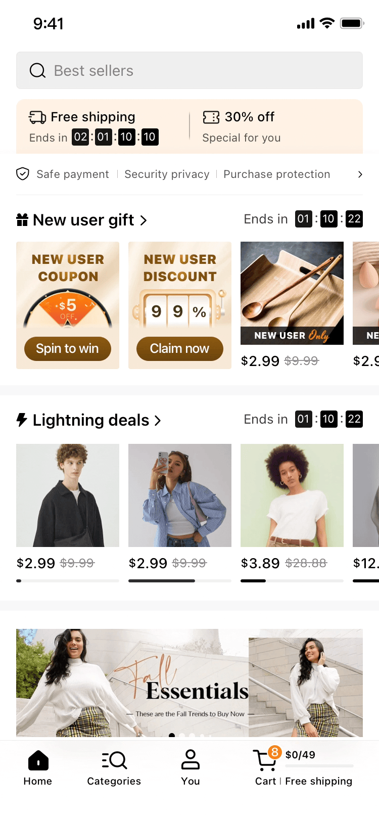 Motion Graphic Homepage Pop-ups |
