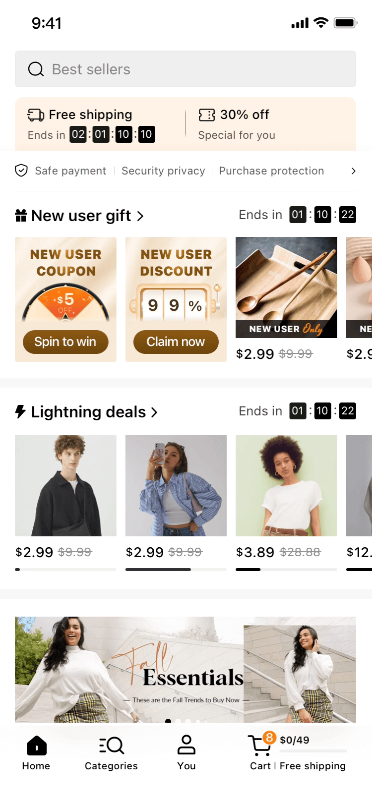 Motion Graphic Homepage Pop-ups |