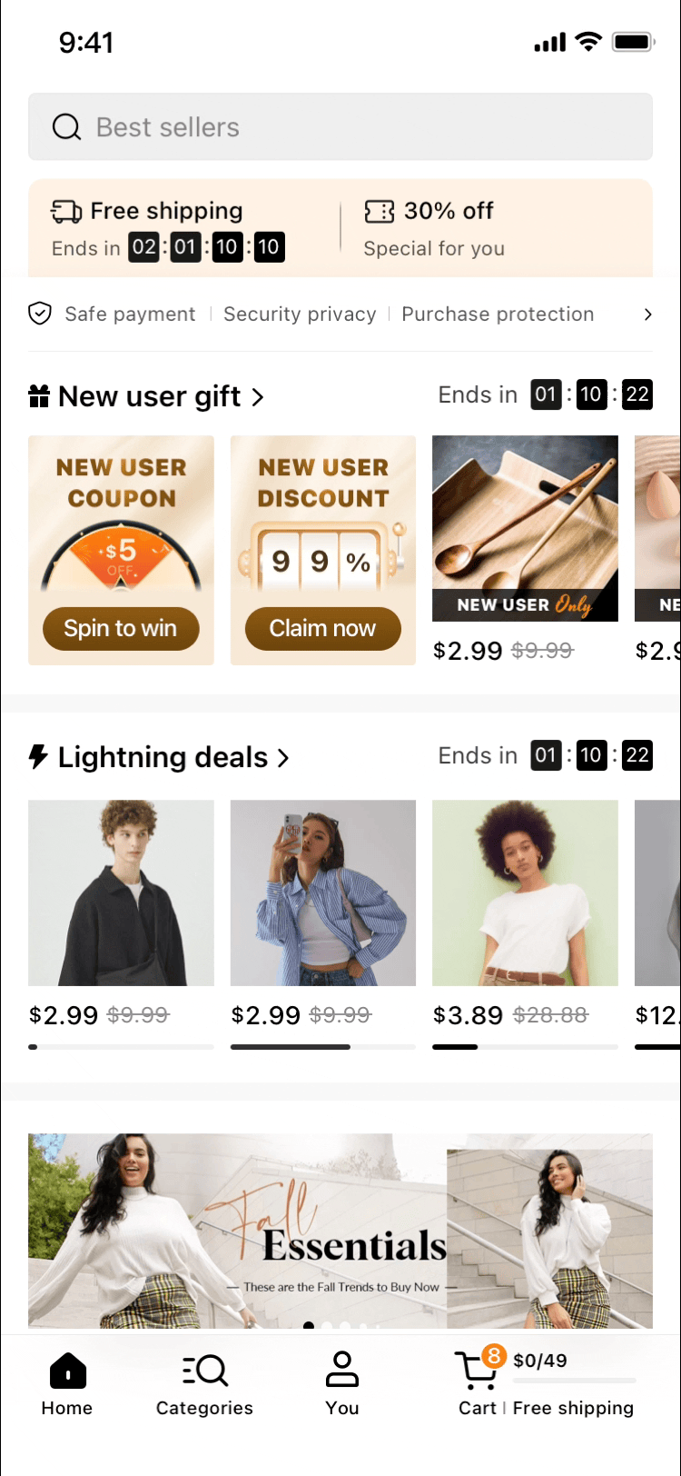 Motion Graphic Homepage Pop-ups |