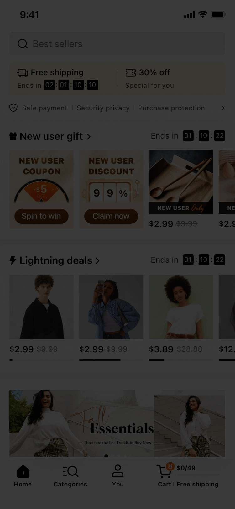 Motion Graphic Homepage Pop-ups |