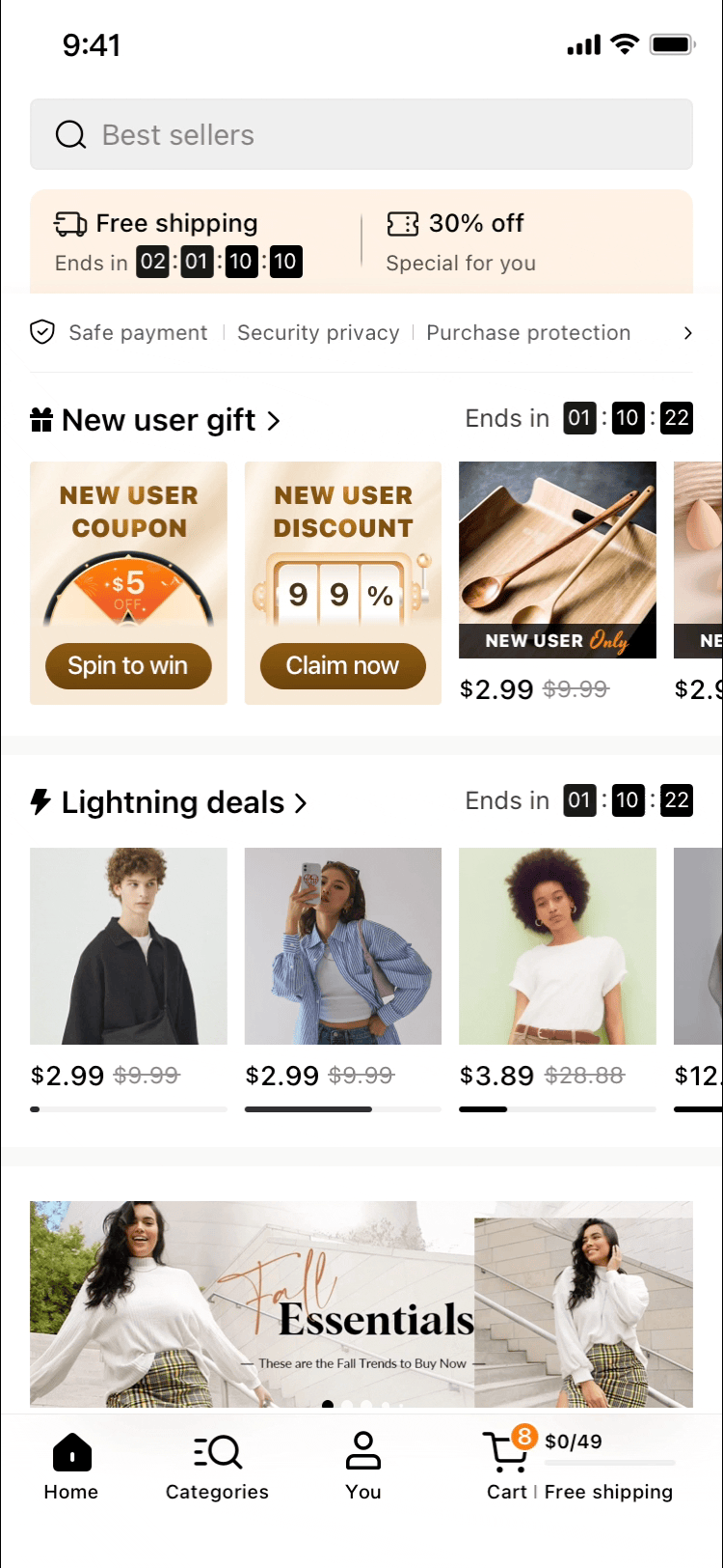 Motion Graphic Homepage Pop-ups |
