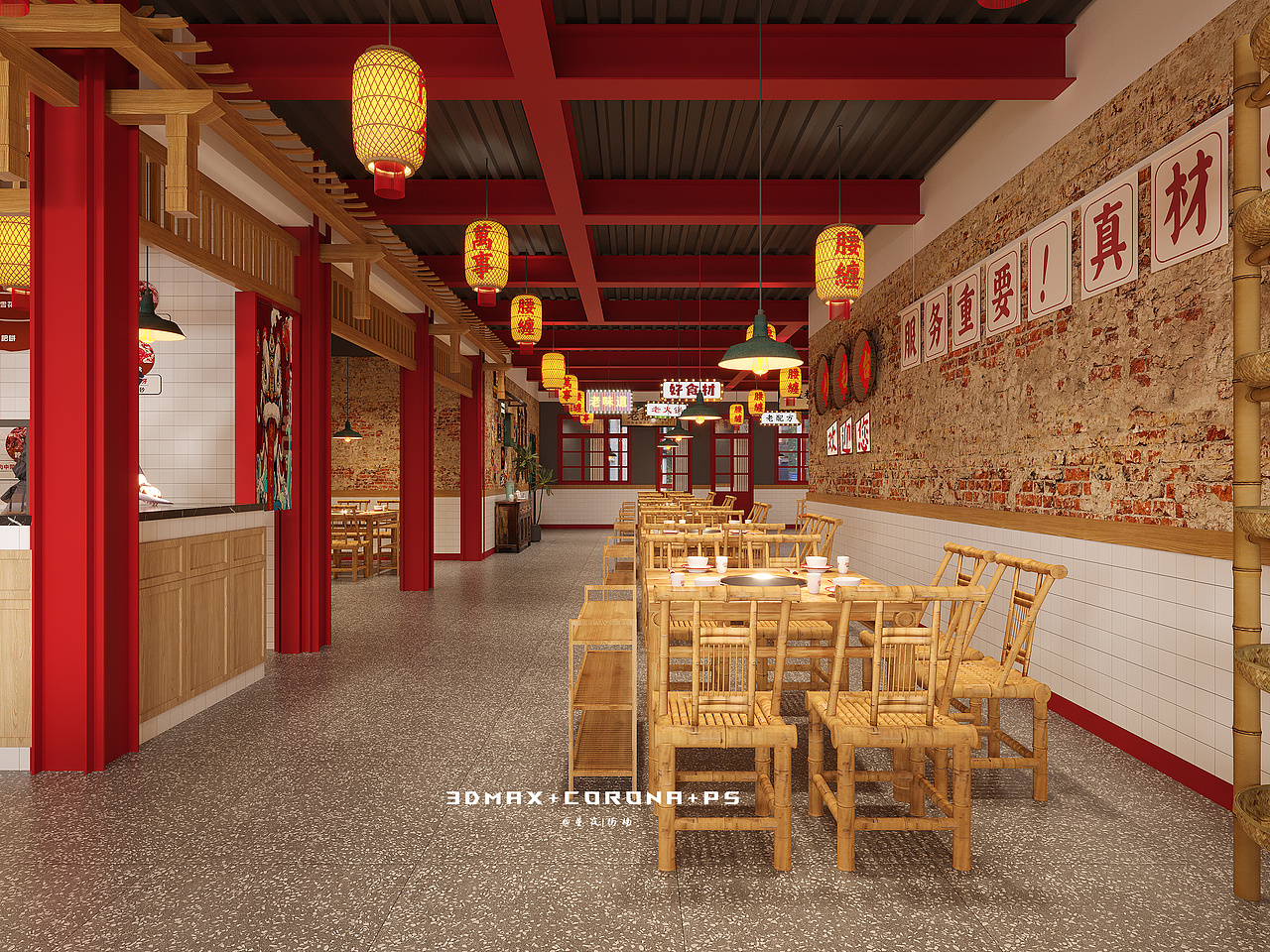 火锅店:热辣滚烫。