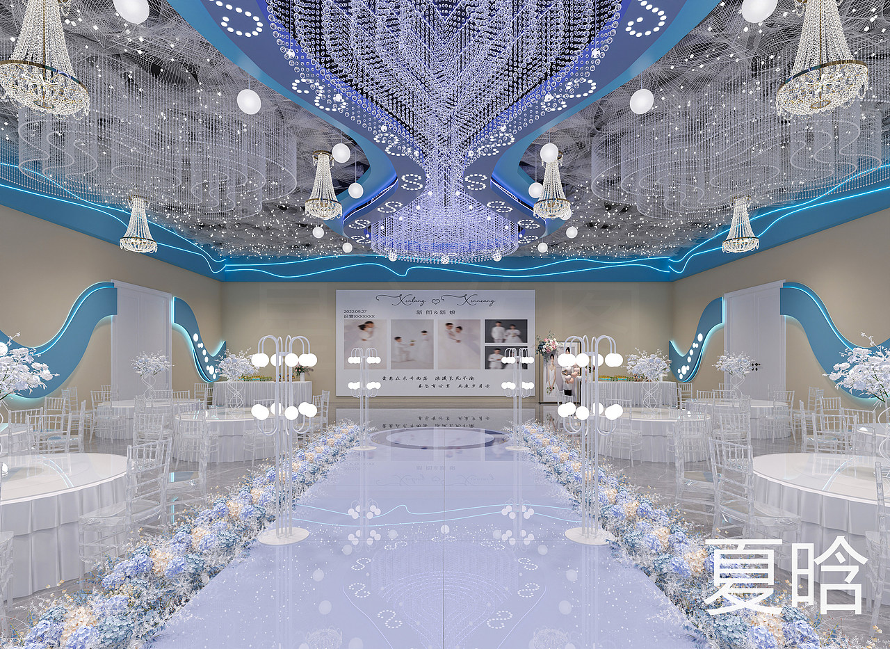 宴会厅 工装（图ZMzkyMTY3Njky） - 酒店餐饮设计 - 站酷设计师夏晗12原创素材 - 站酷ZCOOL