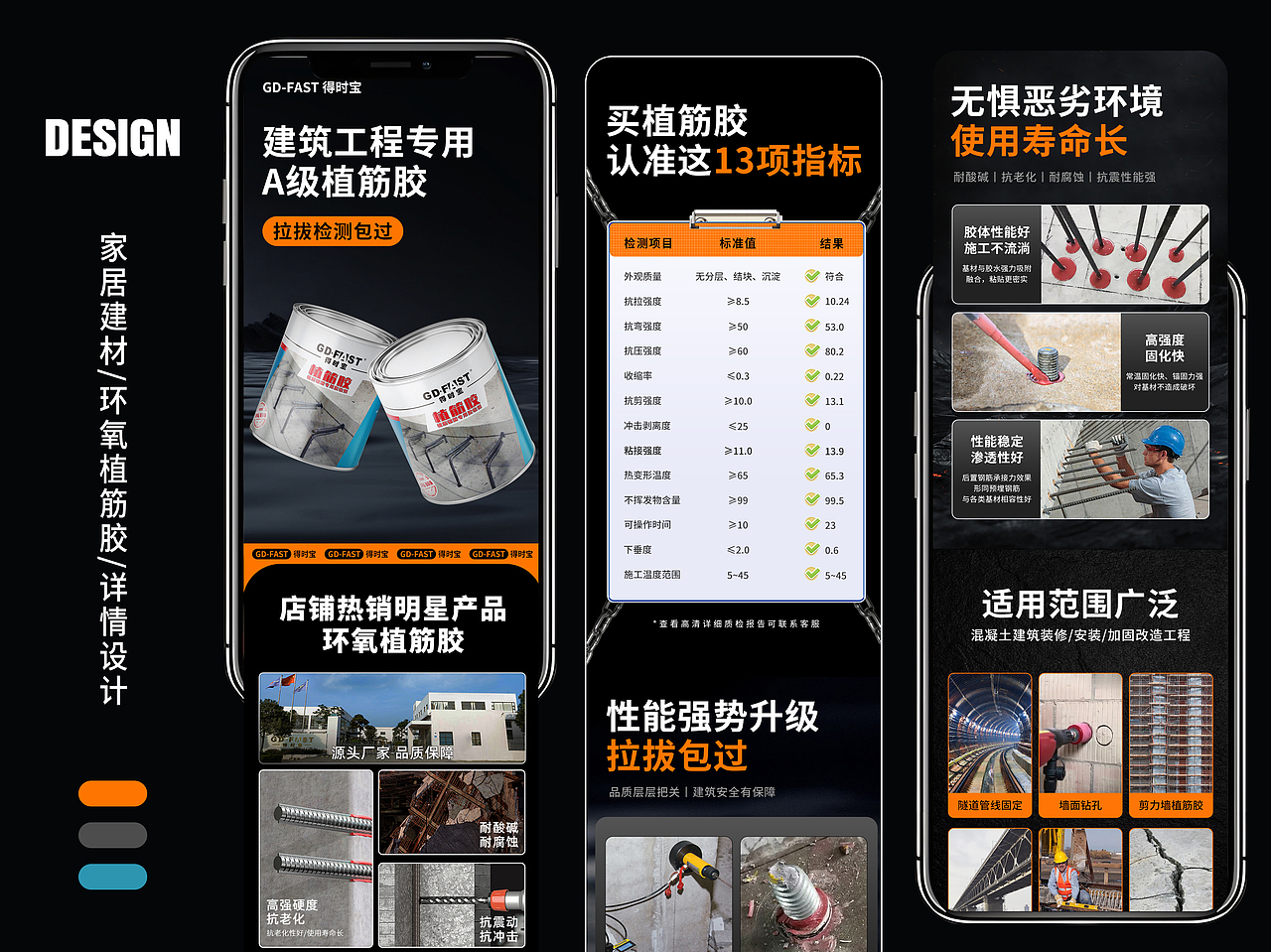 详情设计丨电商视觉丨家居建材丨建筑工程专用植筋胶