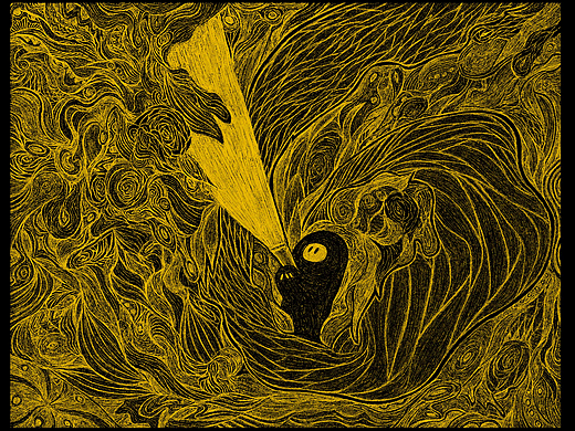 IP影子计划「失物洞穴」插画线稿