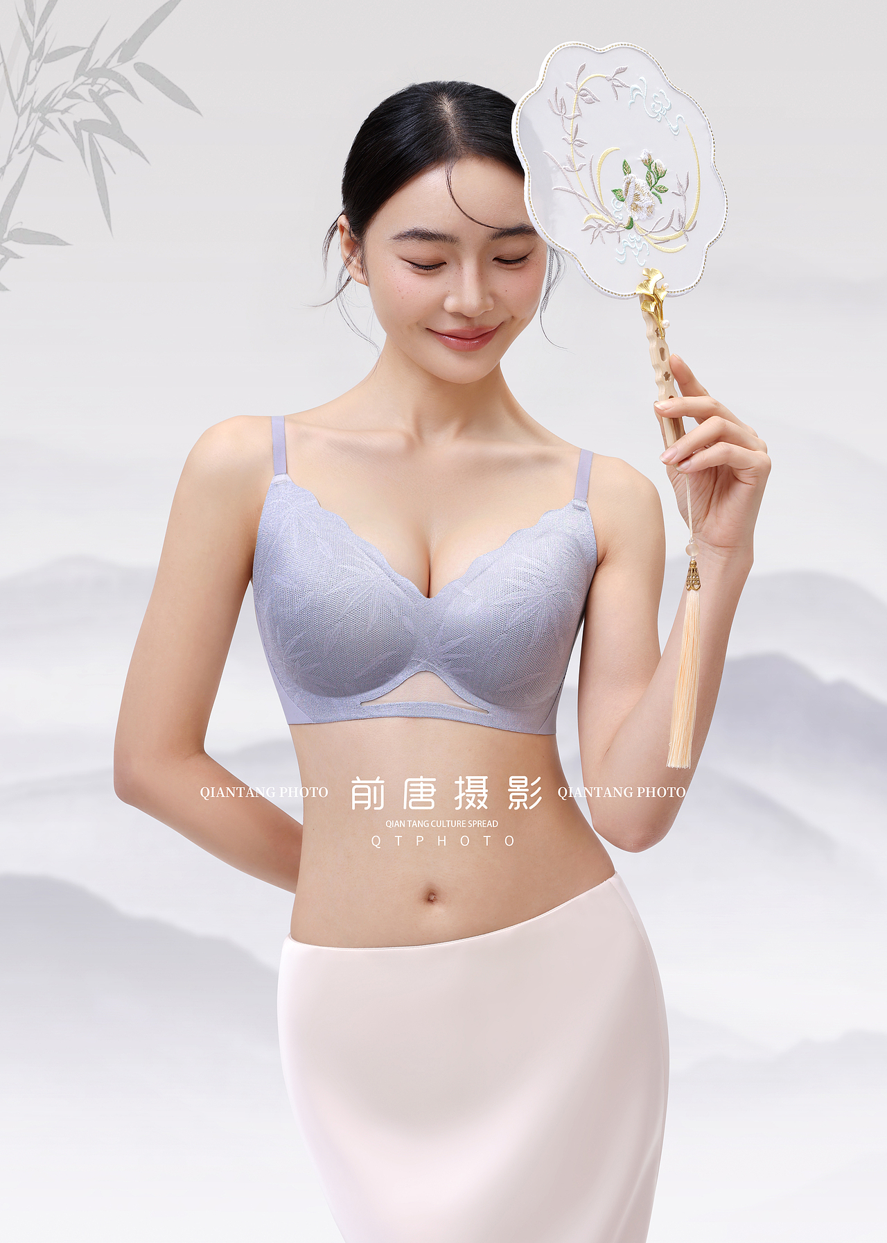 新中式文胸拍摄 内衣拍摄 电商产品拍摄