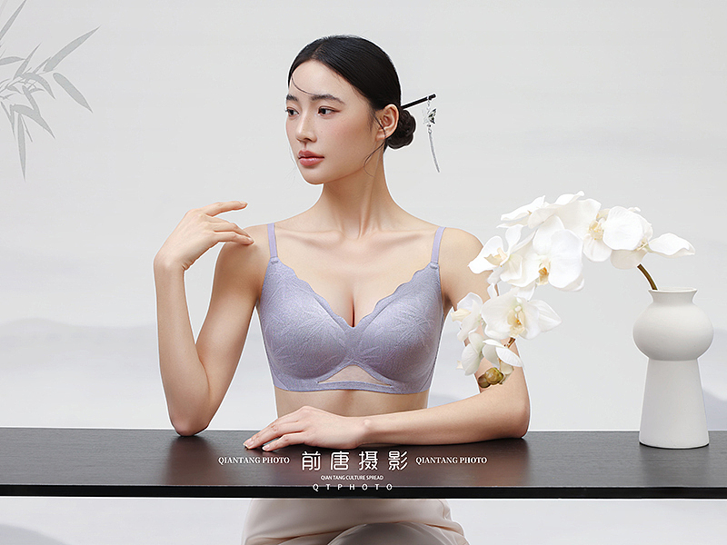 新中式文胸拍摄 内衣拍摄 电商产品拍摄