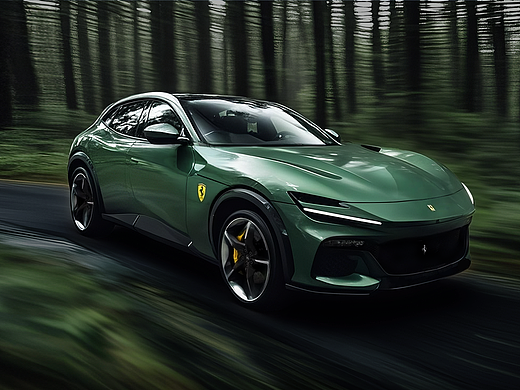 「Ferrari PUROSANGUE」: AI 制作