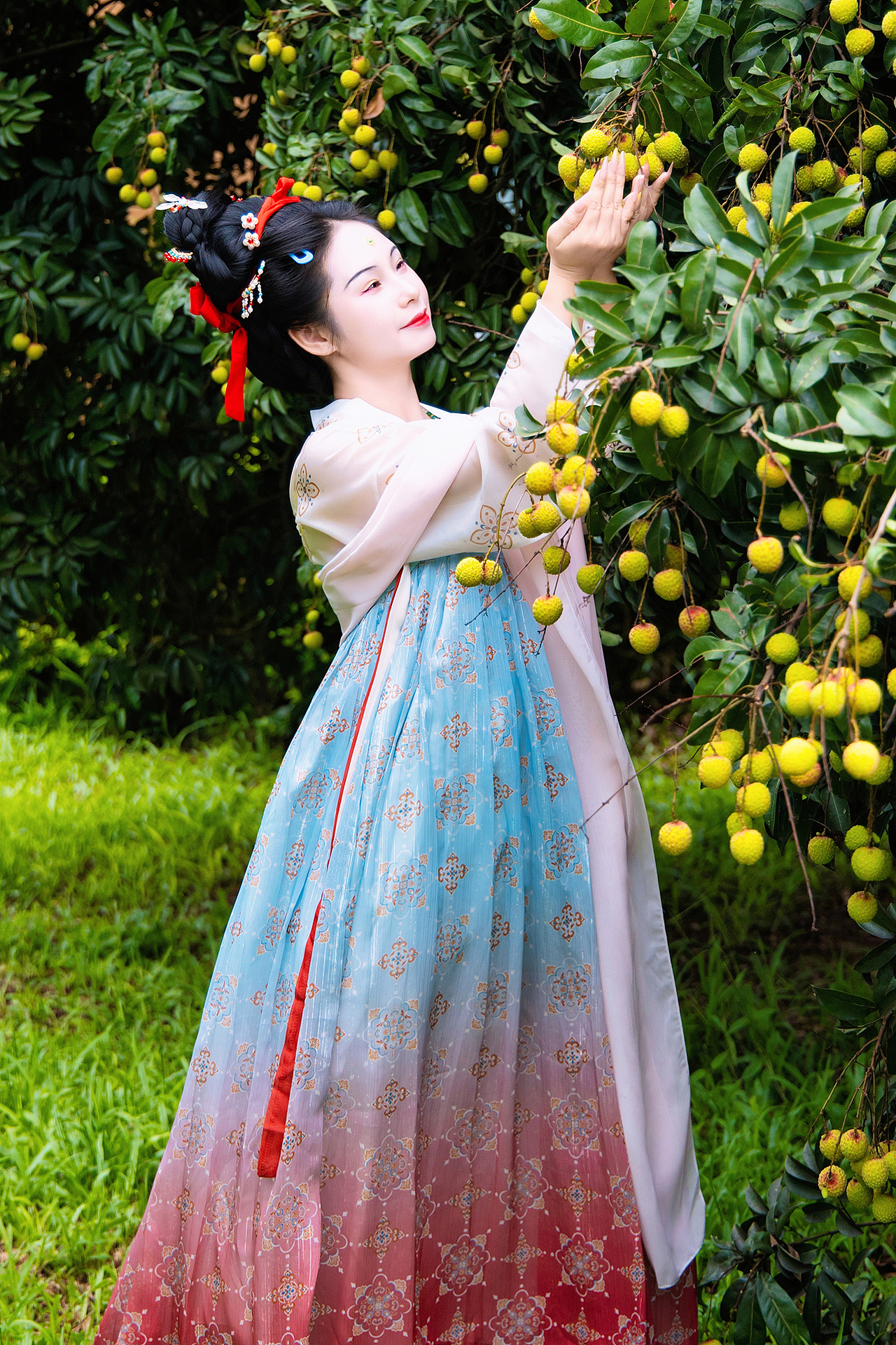 深圳五指耙公园 汉服与荔枝