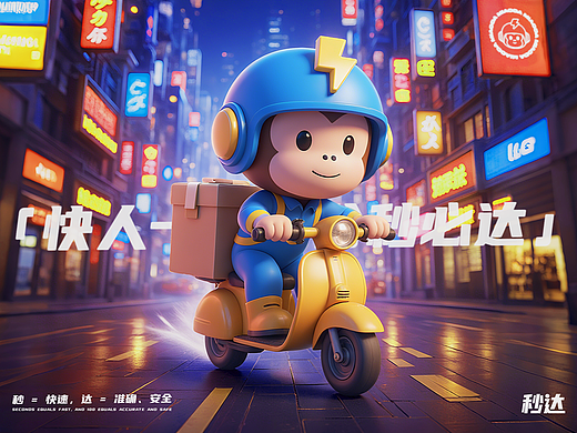”秒达“品牌ip视觉形象延展
