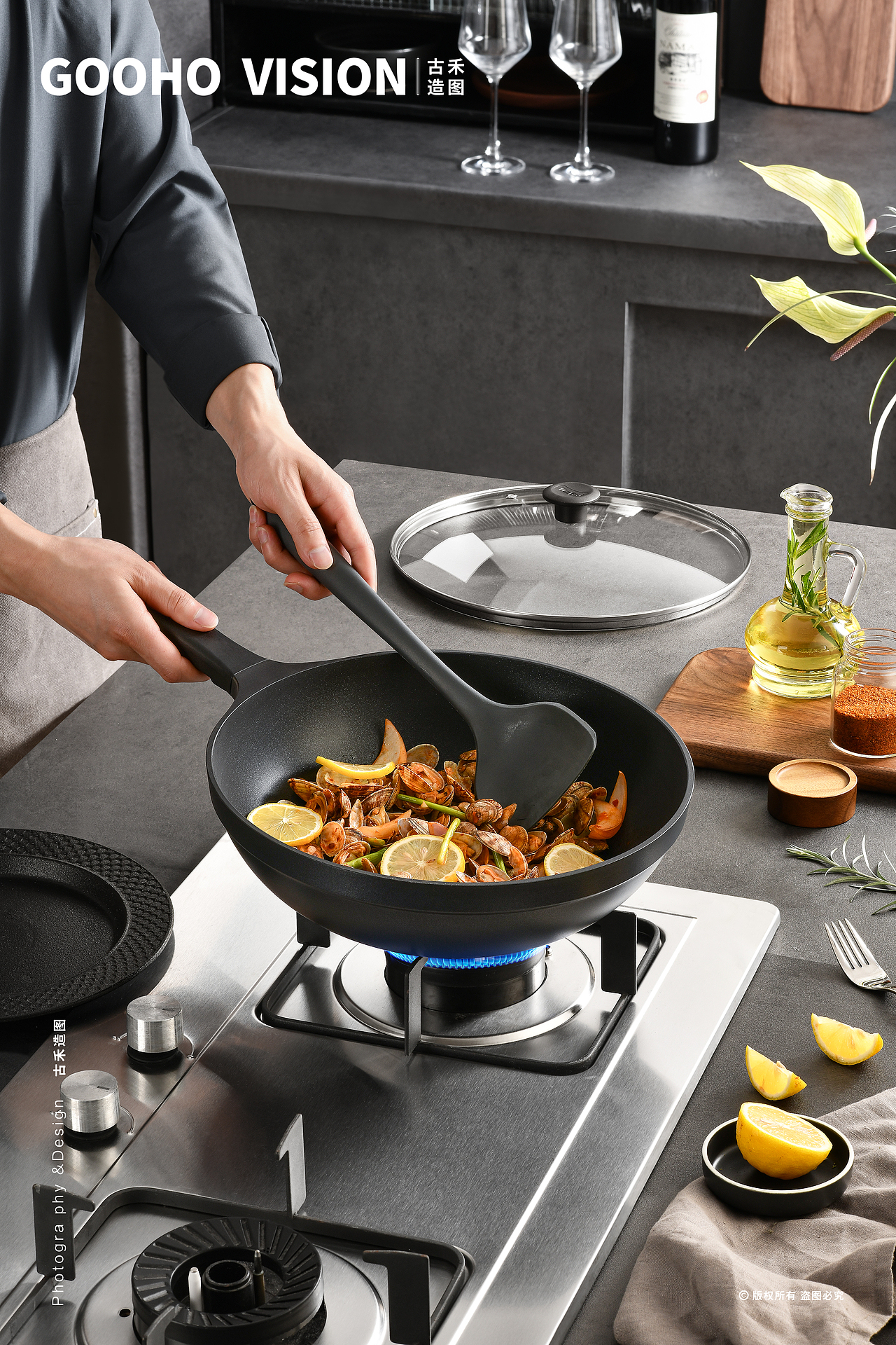 餐厨锅具丨特福Tefal锅具丨古禾造图 GOOHO VISION（图ZMzkyMjA0NzQ0） - 产品摄影 - 站酷设计师古禾造图原创素材 - 站酷ZCOOL
